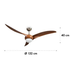 Monteverde Deckenventilator Deckenleuchte 52" 8.376m³/h 3 Flügel 6 Monteverde Deckenventilator Deckenleuchte 52" 8.376m³/h 3 Flügel -Klarstein Verkaufs 10035788 yy 0007 logo