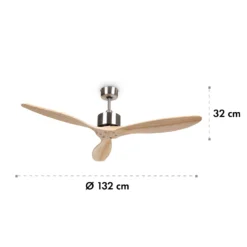 Santa Elena Deckenventilator 52" 9.060m³/h 3 Echtholzflügel -Klarstein Verkaufs 10035789 yy 0007 logo