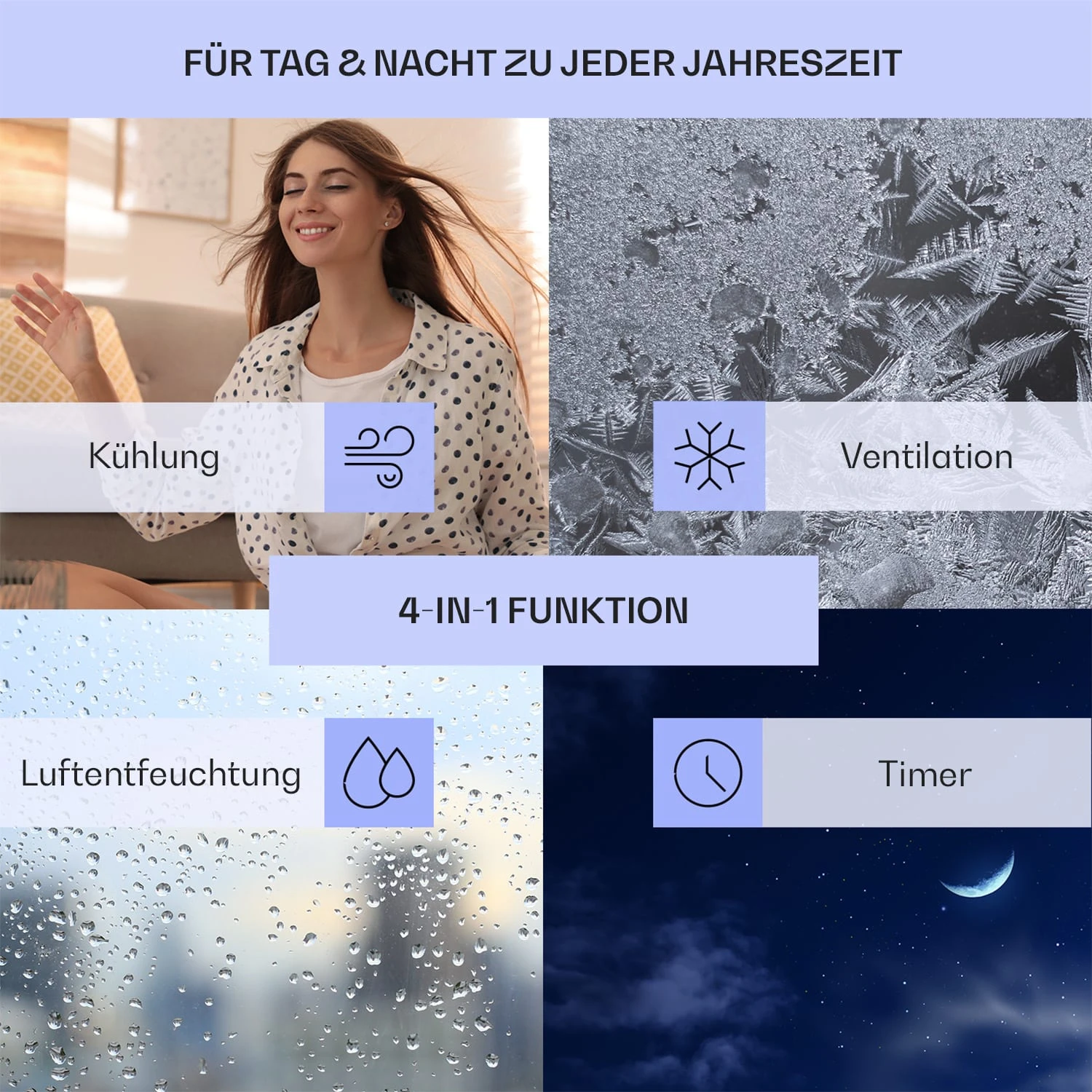 Skypillar 3-in-1 Luftkühler Ventilator 5L Fernbedienung Touch-Panel Skypillar 3-in-1 Luftkühler Ventilator 5L Fernbedienung Touch-Panel -Klarstein Verkaufs 10035795 de 0003 usp
