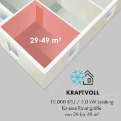 Metrobreeze Rom Smart Mobile Klimaanlage 10.000 BTU 3 KW Fernbedienung -Klarstein Verkaufs 10035804 de 0005 logo
