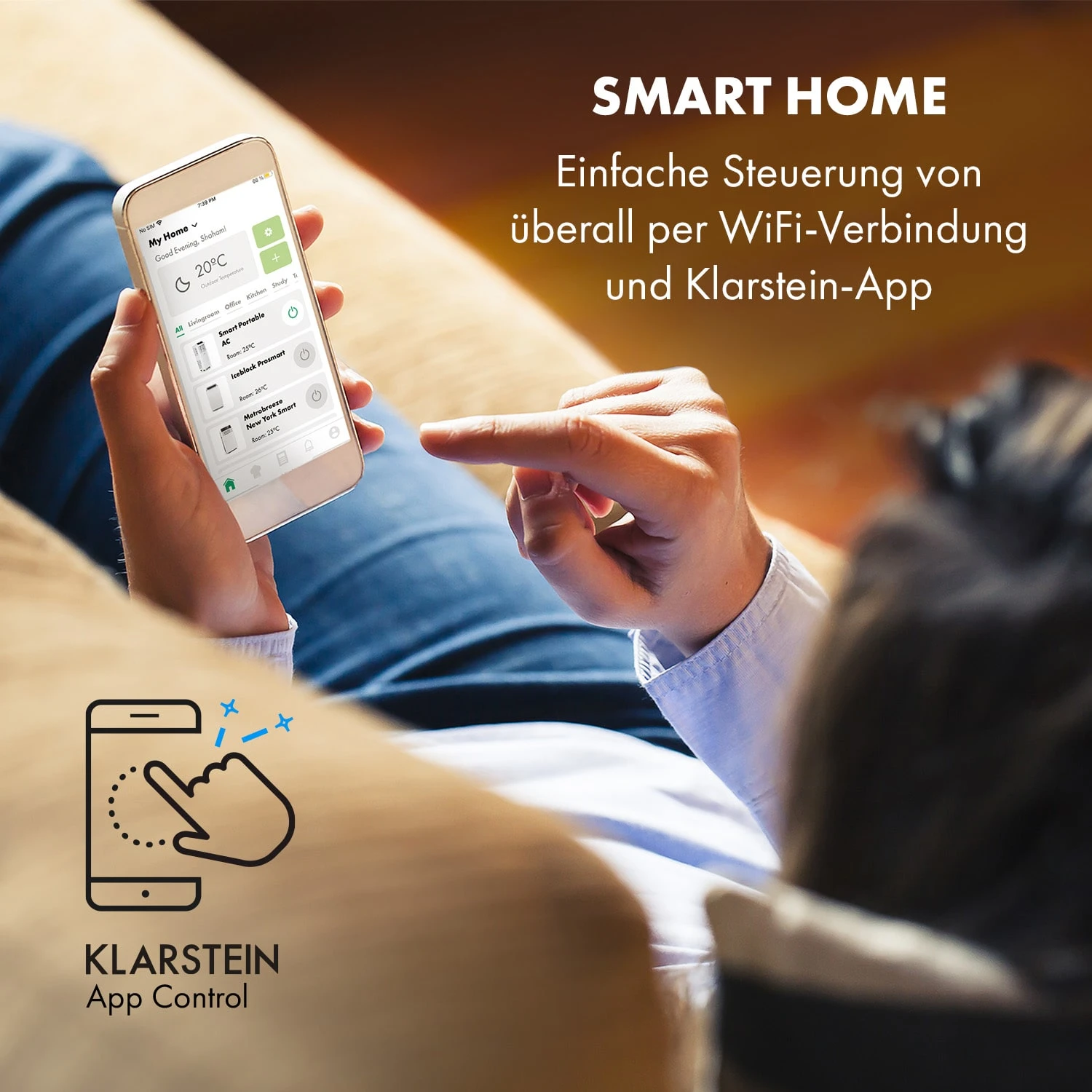 Pure Blizzard Smart 9k mobile Klimaanlage 9000BTU/2,6kW Fernbedienung Pure Blizzard Smart 9k Mobile Klimaanlage 9000BTU/2,6kW Fernbedienung -Klarstein Verkaufs 10035807 de 0002 logo