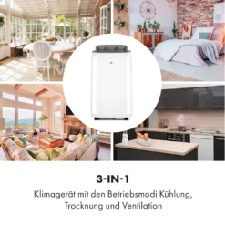 Grandbreeze Eco 12K Klimaanlage 3-in-1 460 M³/h 12.000 BTU/1,35 KW 4 Grandbreeze Eco 12K Klimaanlage 3-in-1 460 M³/h 12.000 BTU/1,35 KW -Klarstein Verkaufs 10035809 de 0005 logo