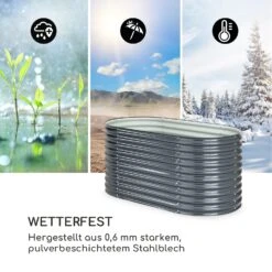 High Grow Hochbeet 160 X 80 X 80 Cm Stahl-Wellblech Einfacher Aufbau 5 High Grow Hochbeet 160 X 80 X 80 Cm Stahl-Wellblech Einfacher Aufbau -Klarstein Verkaufs 10035814 de 0006 logo