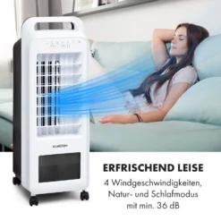 Cooler Rush Ventilator Luftkühler 5,5L 45W Fernbedienung 5x Eispack -Klarstein Verkaufs 10035824 de 0004 logo