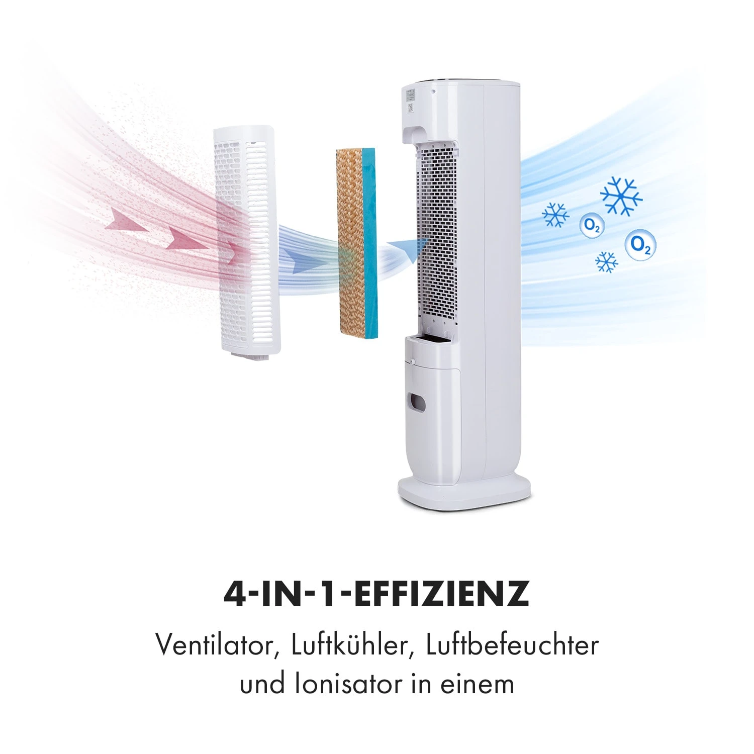 Polar Tower Smart Ventilator Luftkühler 7L 85W Fernbedienung Eispack Polar Tower Smart Ventilator Luftkühler 7L 85W Fernbedienung Eispack -Klarstein Verkaufs 10035830 de 0007 logo