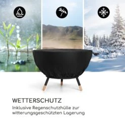 Fireball Wood Kippbare Stahl-Feuerschale Garten Terrasse Ø 66 Cm -Klarstein Verkaufs 10035848 de 0008 logo