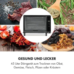 Mega Jerky Dörrautomat 650W 50-80°C LC-Touch-Display Timer 3 Mega Jerky Dörrautomat 650W 50-80°C LC-Touch-Display Timer -Klarstein Verkaufs 10035853 de 0004 logo