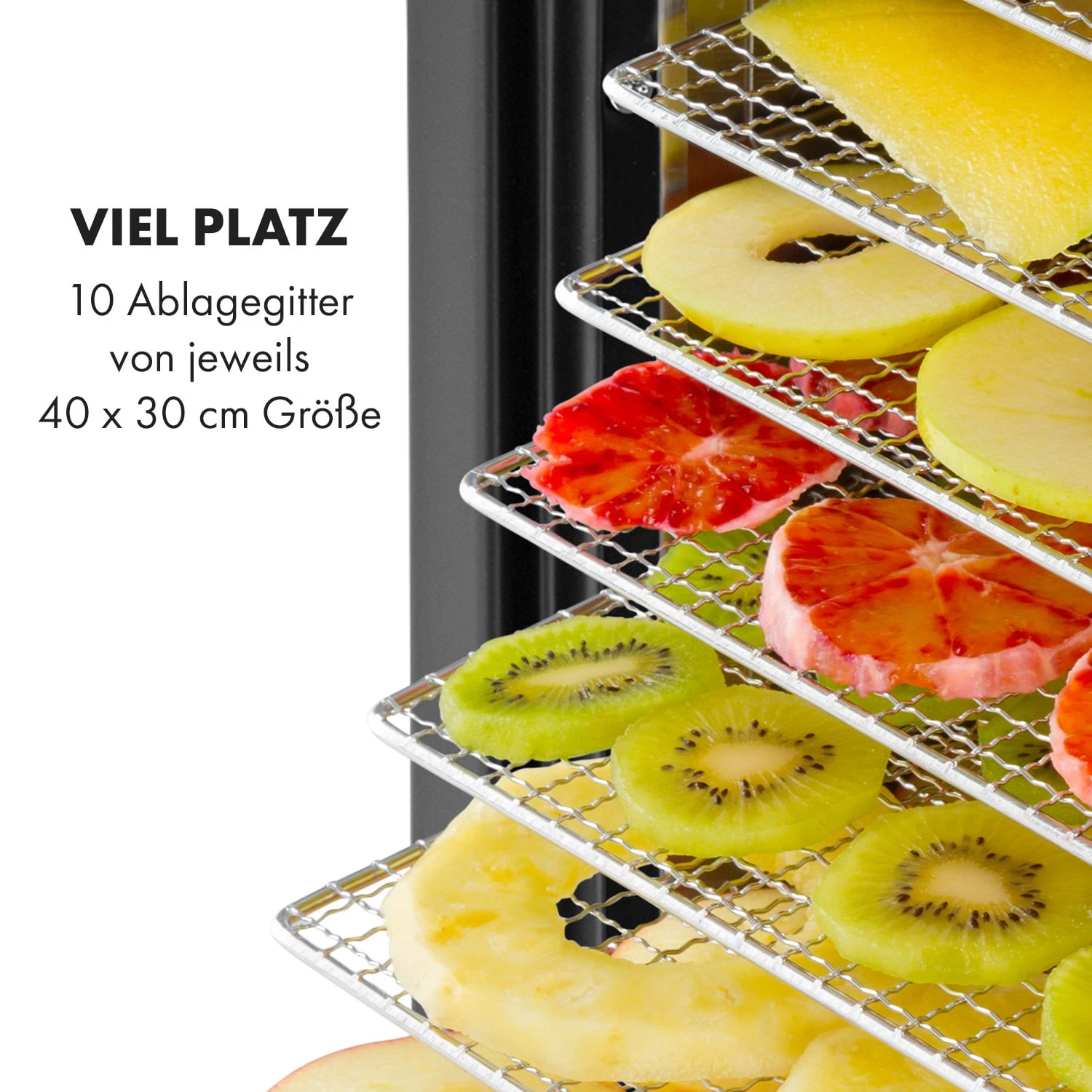 Mega Jerky Dörrautomat 650W 50-80°C LC-Touch-Display Timer Mega Jerky Dörrautomat 650W 50-80°C LC-Touch-Display Timer -Klarstein Verkaufs 10035853 de 0005 logo