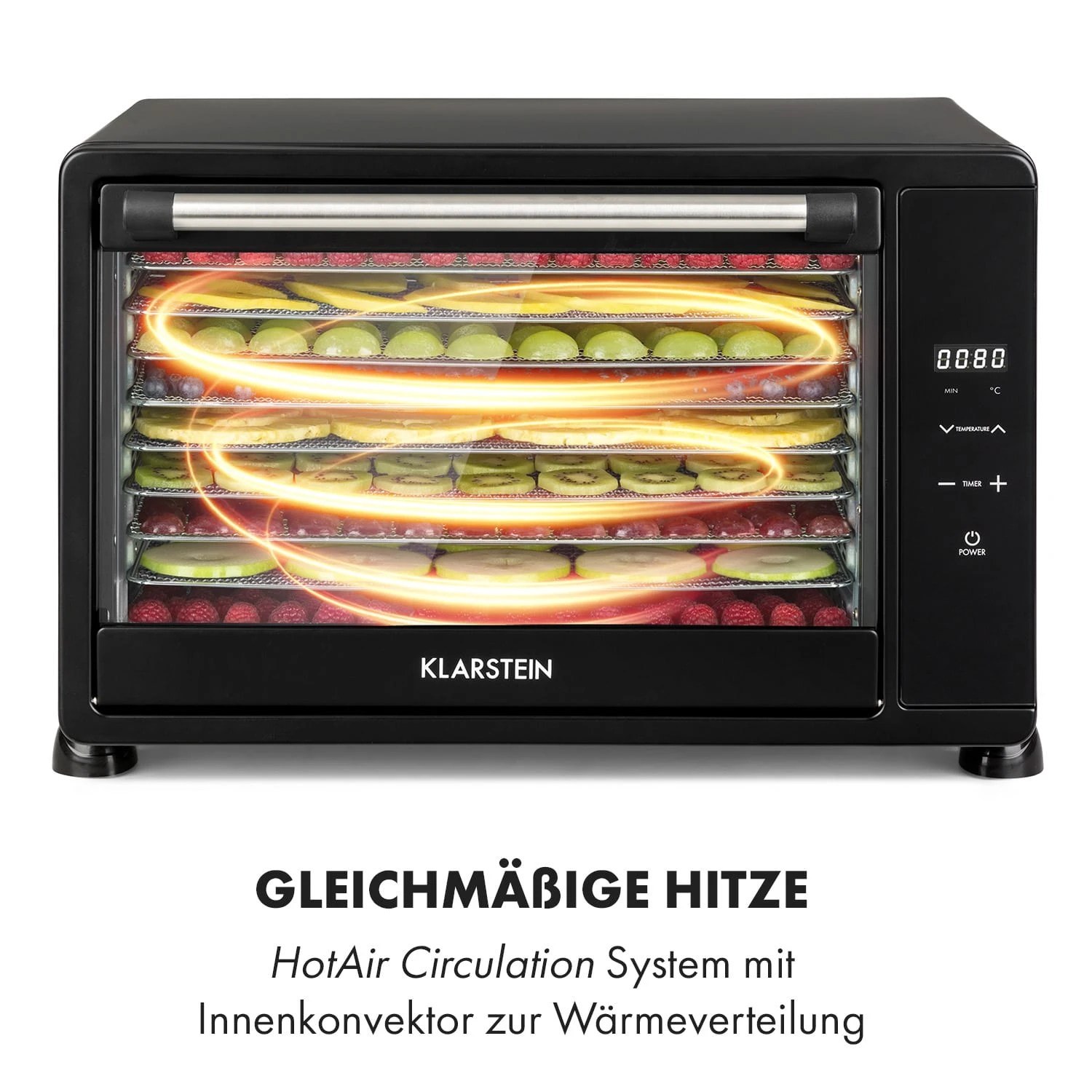 Mega Jerky Dörrautomat 650W 50-80°C LC-Touch-Display Timer Mega Jerky Dörrautomat 650W 50-80°C LC-Touch-Display Timer -Klarstein Verkaufs 10035853 de 0006 logo