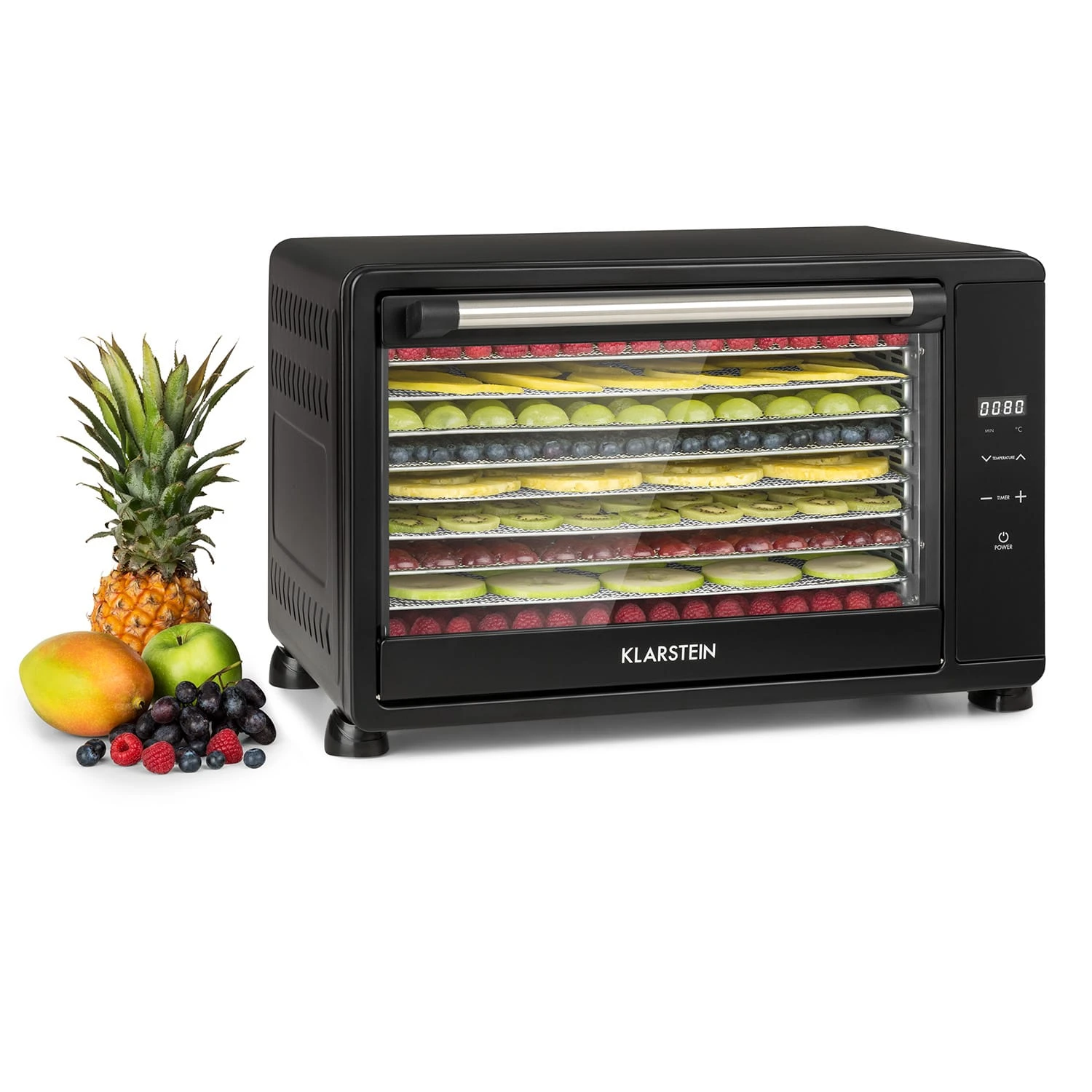 Mega Jerky Dörrautomat 650W 50-80°C LC-Touch-Display Timer Mega Jerky Dörrautomat 650W 50-80°C LC-Touch-Display Timer -Klarstein Verkaufs 10035853 yy 0001 titel