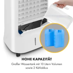 Iceberg Breeze 2-in-1 Luftkühler 65 Watt 283 M3/h 10 L Tank 2 Kühlakkus -Klarstein Verkaufs 10035854 de 0007 logo