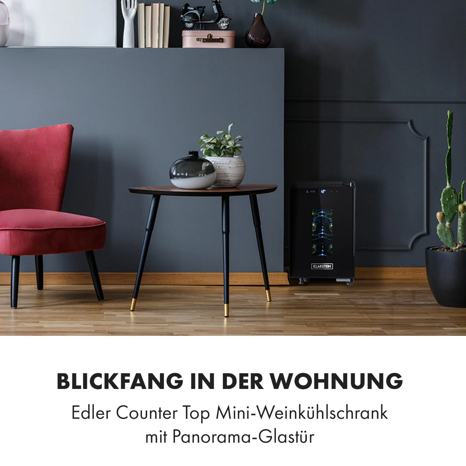 Bellevin 6 Uno Weinkühlschrank 17 Liter 11-18 °C SingleZone LED Bellevin 6 Uno Weinkühlschrank 17 Liter 11-18 °C SingleZone LED -Klarstein Verkaufs 10035858 de 0002 logo