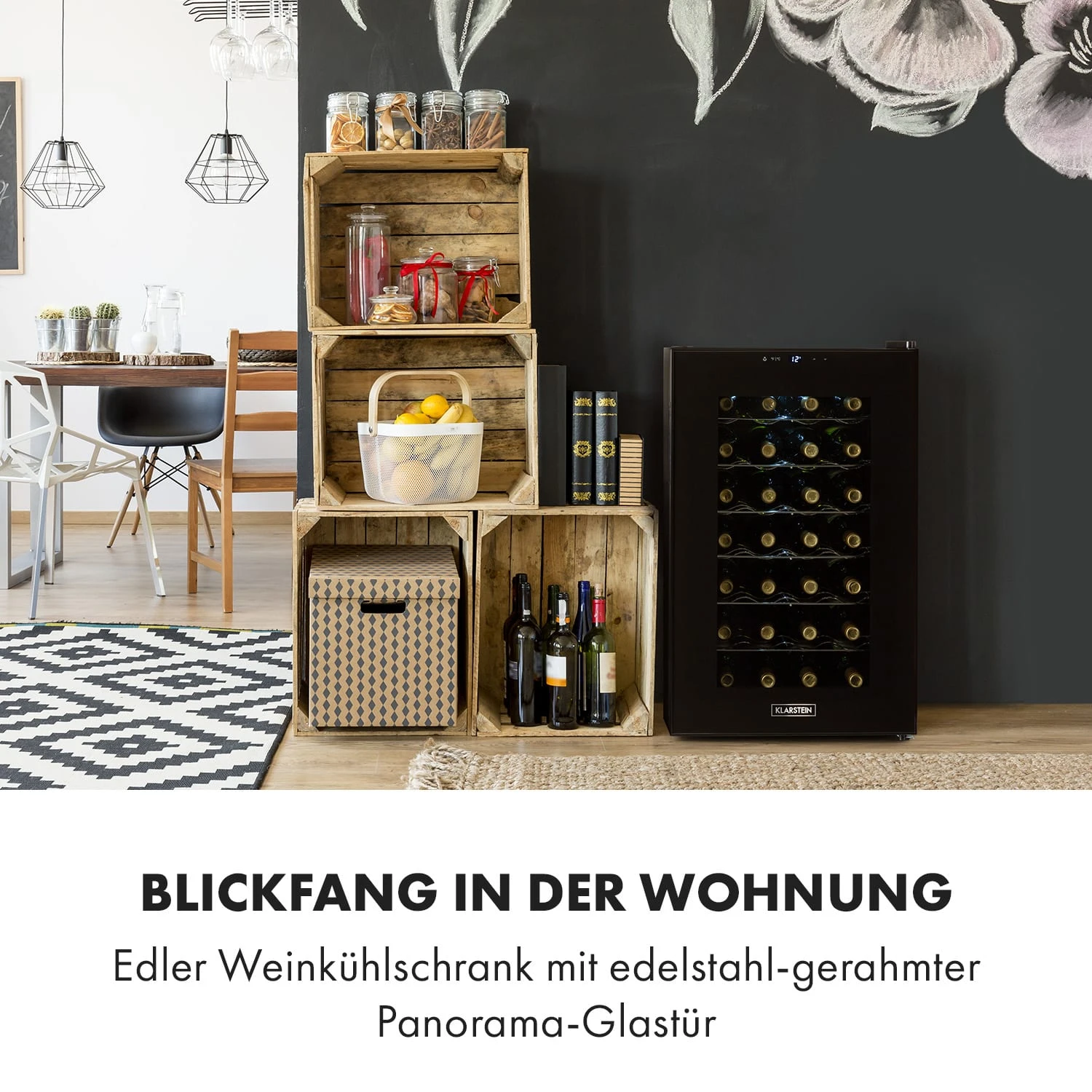 Barolo 28 Uno Weinkühlschrank 70 Liter 11-18°C SingleZone Barolo 28 Uno Weinkühlschrank 70 Liter 11-18°C SingleZone -Klarstein Verkaufs 10035860 de 0002 logo