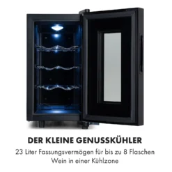 Bellevin 8 Uno Weinkühlschrank 23 Liter 11-18 °C LED Touch SingleZone -Klarstein Verkaufs 10035862 de 0003 logo