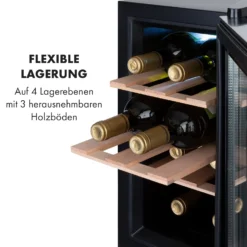 Reserva 8 Uno Weinkühlschrank 23 Ltr 8 Fl 11-18 °C 26 DB Edelstahl -Klarstein Verkaufs 10035864 de 0007 logo