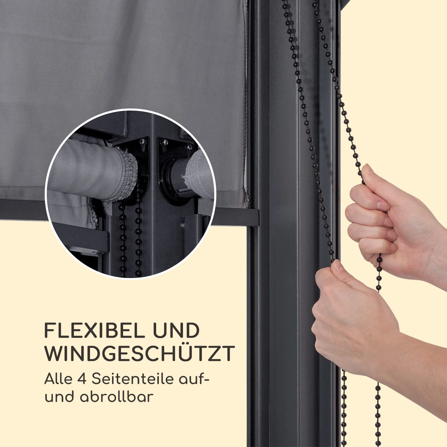 Grandezza Cortina Gartenpavillon 3x3m 4 Seitenteile Grandezza Cortina Gartenpavillon 3x3m 4 Seitenteile -Klarstein Verkaufs 10035865 de 0003 logo