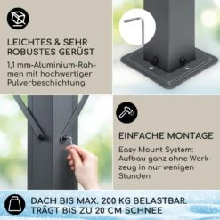 Pantheon Solid Sky Expand Pavillon Seitenwände 3x3-5,6 M Aluminium 2 Pantheon Solid Sky Expand Pavillon Seitenwände 3x3-5,6 M Aluminium -Klarstein Verkaufs 10035870 de 0003 usp