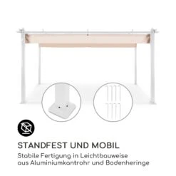 Pantheon Pergola Aluminiumkantrohr 3x4m 4 Eckpfosten Wasserabweisend 2 Pantheon Pergola Aluminiumkantrohr 3x4m 4 Eckpfosten Wasserabweisend -Klarstein Verkaufs 10035878 de 0003 logo