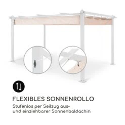 Pantheon Pergola Aluminiumkantrohr 3x4m 4 Eckpfosten Wasserabweisend 3 Pantheon Pergola Aluminiumkantrohr 3x4m 4 Eckpfosten Wasserabweisend -Klarstein Verkaufs 10035878 de 0004 logo