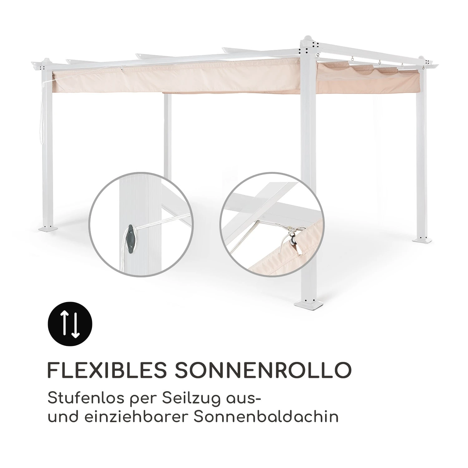 Pantheon Pergola Aluminiumkantrohr 3x4m 4 Eckpfosten wasserabweisend Pantheon Pergola Aluminiumkantrohr 3x4m 4 Eckpfosten Wasserabweisend -Klarstein Verkaufs 10035878 de 0004 logo