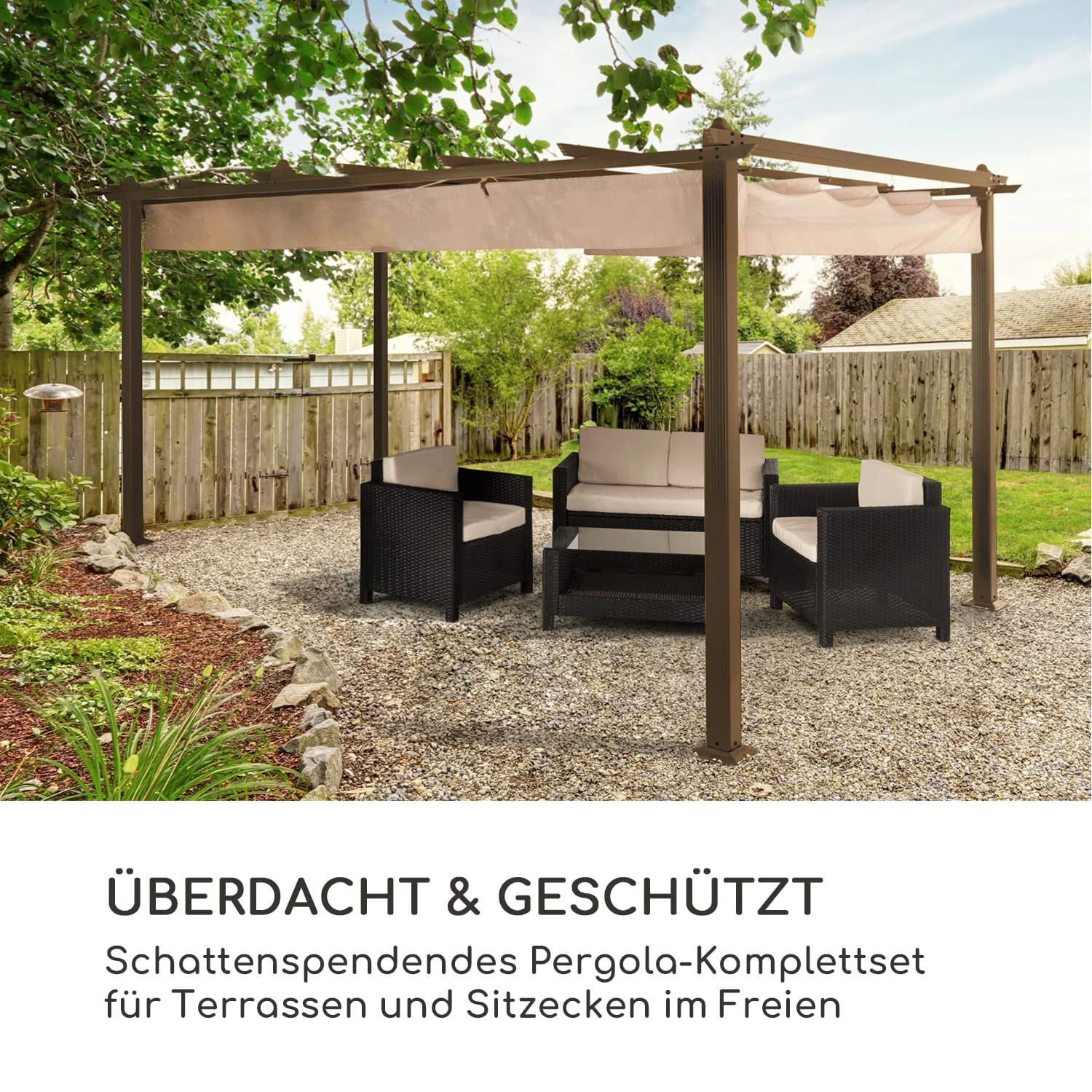 Pantheon Rust Pergola Aluminium 3x4m 6 Eckpfosten wasserabweisend Pantheon Rust Pergola Aluminium 3x4m 6 Eckpfosten Wasserabweisend -Klarstein Verkaufs 10035889 de 0002 logo