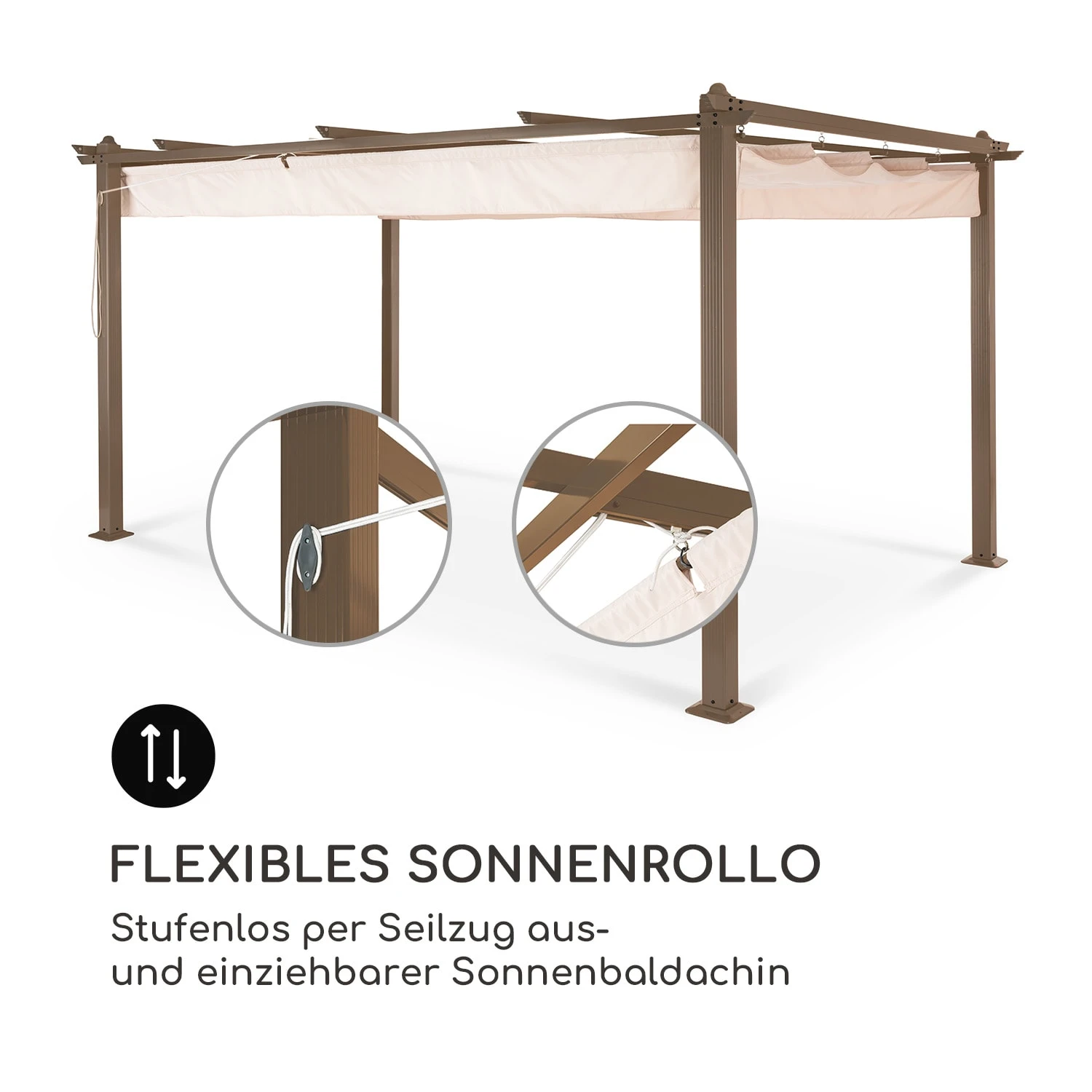 Pantheon Rust Pergola Aluminium 3x4m 6 Eckpfosten wasserabweisend Pantheon Rust Pergola Aluminium 3x4m 6 Eckpfosten Wasserabweisend -Klarstein Verkaufs 10035889 de 0004 logo