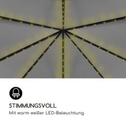 Pantheon Solid Sky Ambient Solar Pavillon Mit Grauem Dach 3x3m Polycarbonat Aluminium 2 Pantheon Solid Sky Ambient Solar Pavillon Mit Grauem Dach 3x3m Polycarbonat Aluminium -Klarstein Verkaufs 10035899 de 0003 logo