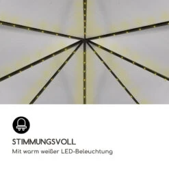 Pantheon Solid Sky Ambient Solar Pavillon 3x3m Polycarbonat Aluminium -Klarstein Verkaufs 10035900 de 0003 logo