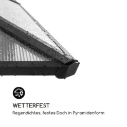 Pantheon Solid Sky Ambient Solar Pavillon 3x3m Polycarbonat Aluminium -Klarstein Verkaufs 10035900 de 0005 logo