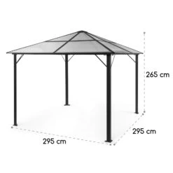 Pantheon Solid Sky Ambient Solar Pavillon 3x3m Polycarbonat Aluminium -Klarstein Verkaufs 10035900 yy 0009 logo