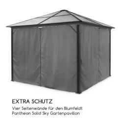 Pantheon Solid Sky Pavillon-Seitenwände 3x3 4 Stück 140g/m² -Klarstein Verkaufs 10035901 de 0003 logo