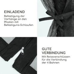 Pantheon Solid Sky Ambient Solar Seitenwände 3x3 M Moskito -Klarstein Verkaufs 10035905 de 0006 logo