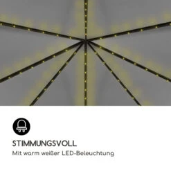 Pantheon Solid Sky Ambient Solar Pavillon 3x4m Polycarbonat Aluminium 2 Pantheon Solid Sky Ambient Solar Pavillon 3x4m Polycarbonat Aluminium -Klarstein Verkaufs 10035906 de 0003 logo