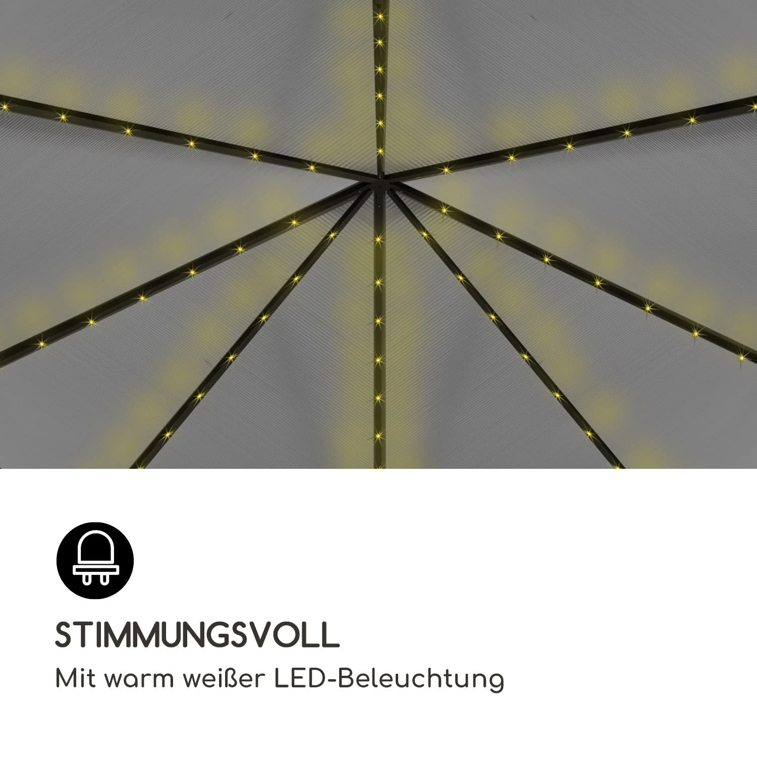 Pantheon Solid Sky Ambient Solar Pavillon 3x4m Polycarbonat Aluminium Pantheon Solid Sky Ambient Solar Pavillon 3x4m Polycarbonat Aluminium -Klarstein Verkaufs 10035906 de 0003 logo