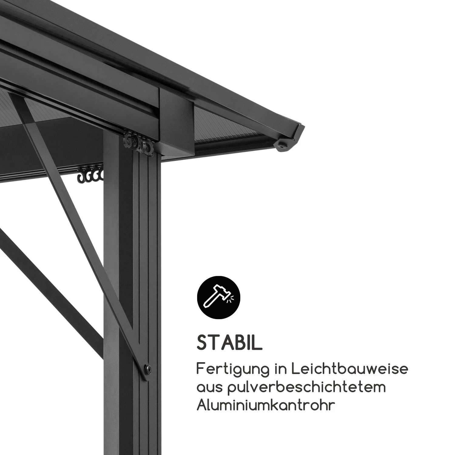 Pantheon Solid Sky Ambient Solar Pavillon 3x4m Polycarbonat Aluminium Pantheon Solid Sky Ambient Solar Pavillon 3x4m Polycarbonat Aluminium -Klarstein Verkaufs 10035906 de 0006 logo