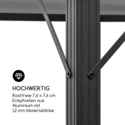 Pantheon Solid Sky Ambient Solar Pavillon 3x4m Polycarbonat Aluminium 7 Pantheon Solid Sky Ambient Solar Pavillon 3x4m Polycarbonat Aluminium -Klarstein Verkaufs 10035906 de 0008 logo