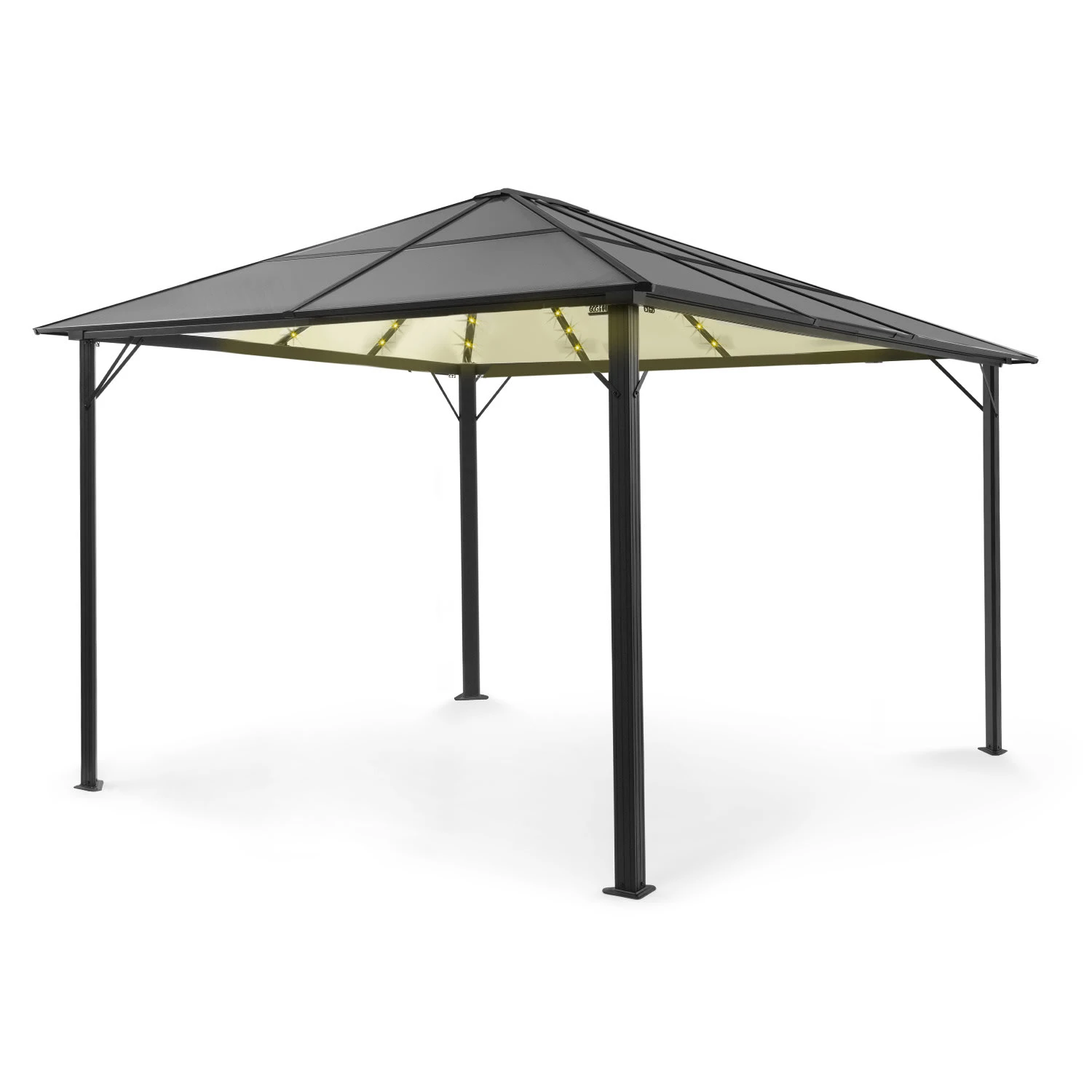Pantheon Solid Sky Ambient Solar Pavillon 3x4m Polycarbonat Aluminium Pantheon Solid Sky Ambient Solar Pavillon 3x4m Polycarbonat Aluminium -Klarstein Verkaufs 10035906 yy 0001 titel