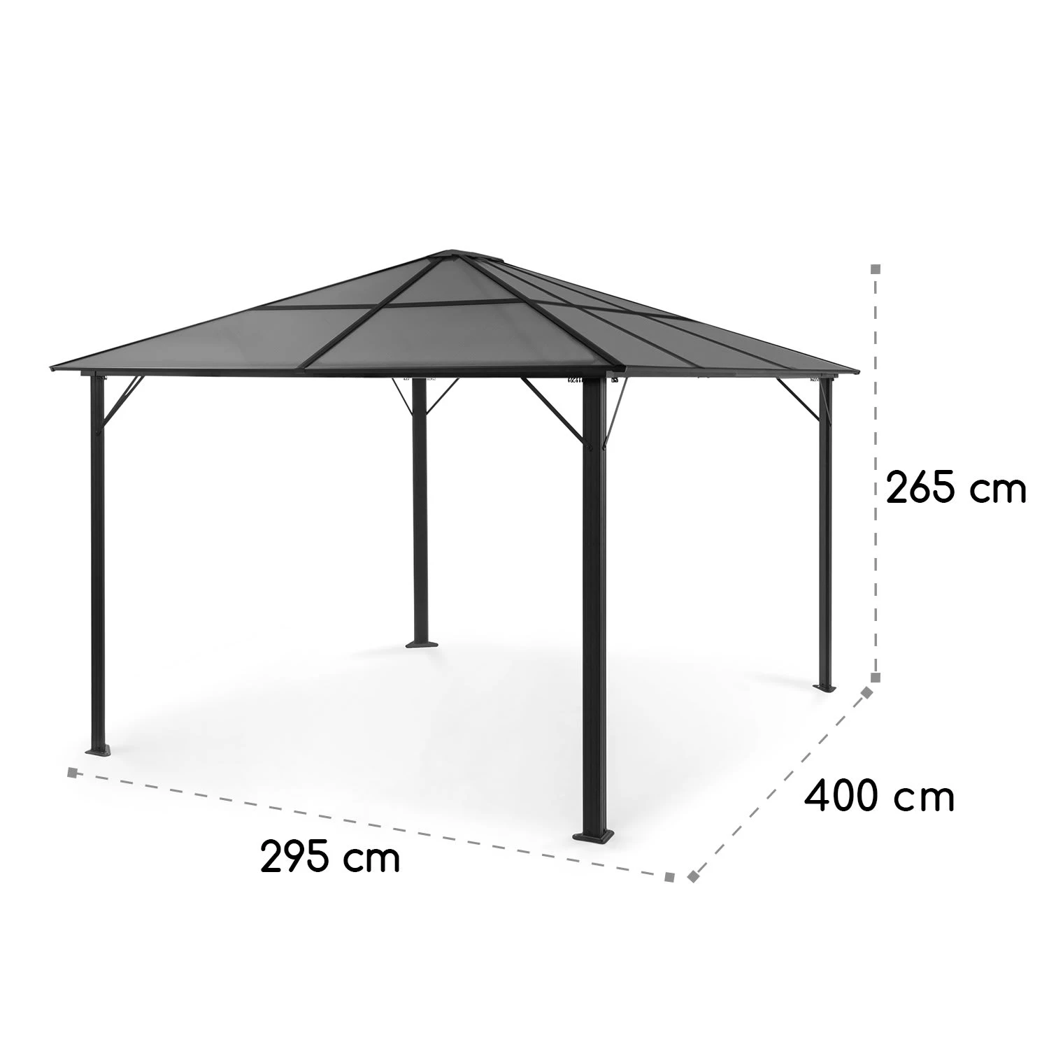 Pantheon Solid Sky Ambient Solar Pavillon 3x4m Polycarbonat Aluminium Pantheon Solid Sky Ambient Solar Pavillon 3x4m Polycarbonat Aluminium -Klarstein Verkaufs 10035906 yy 0009 logo