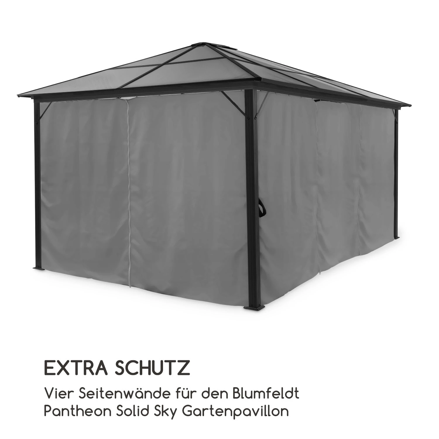 Pantheon Solid Sky Pavillon-Seitenwände 3x4 4 Stück 140g/m² Pantheon Solid Sky Pavillon-Seitenwände 3x4 4 Stück 140g/m² -Klarstein Verkaufs 10035908 de 0003 logo