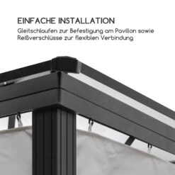 Pantheon Solid Sky Pavillon-Seitenwände 3x4 4 Stück 140g/m² 3 Pantheon Solid Sky Pavillon-Seitenwände 3x4 4 Stück 140g/m² -Klarstein Verkaufs 10035911 de 0004 logo