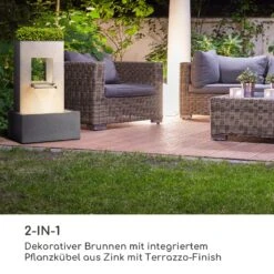 Bloomingstone Brunnen Gartenbrunnen Zierbrunnen 20W Pumpe Zink LED -Klarstein Verkaufs 10035916 de 0003 logo