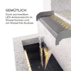 Bloomingstone Brunnen Gartenbrunnen Zierbrunnen 20W Pumpe Zink LED -Klarstein Verkaufs 10035916 de 0004 logo