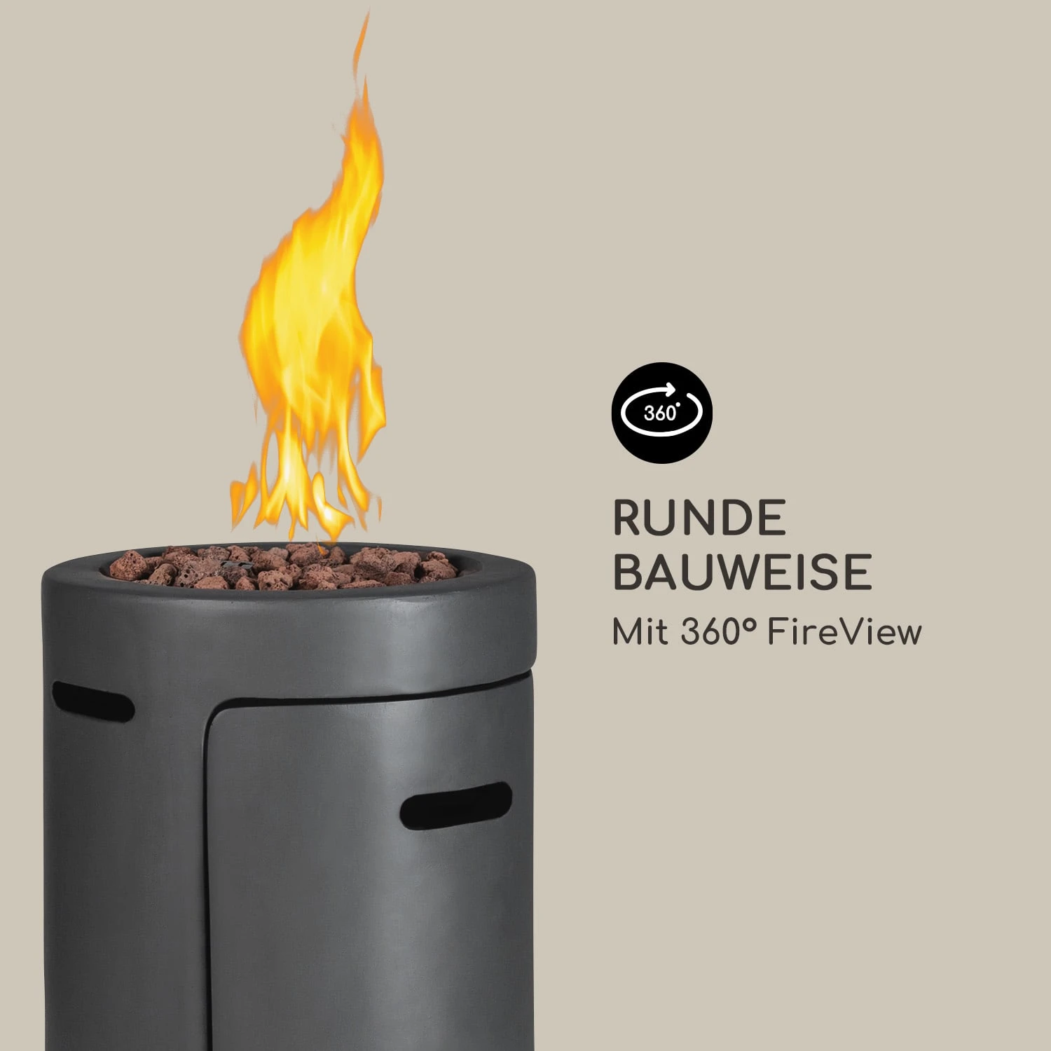 Crete Gas-Feuerstelle 13 kW Flüssiggas Edelstahl Crete Gas-Feuerstelle 13 KW Flüssiggas Edelstahl -Klarstein Verkaufs 10035931 de 0005 logo