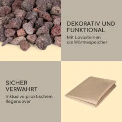 Crete Gas-Feuerstelle 13 KW Flüssiggas Edelstahl 6 Crete Gas-Feuerstelle 13 KW Flüssiggas Edelstahl -Klarstein Verkaufs 10035931 de 0007 logo