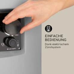 Crete Gas-Feuerstelle 13 KW Flüssiggas Edelstahl -Klarstein Verkaufs 10035932 de 0004 logo