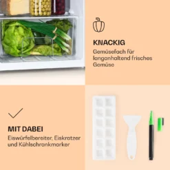 Spitzbergen 83 Kühlschrank 76 Liter Plus 7-Liter-Gefrierfach 2 Böden 4 Spitzbergen 83 Kühlschrank 76 Liter Plus 7-Liter-Gefrierfach 2 Böden -Klarstein Verkaufs 10035972 de 0005 logo