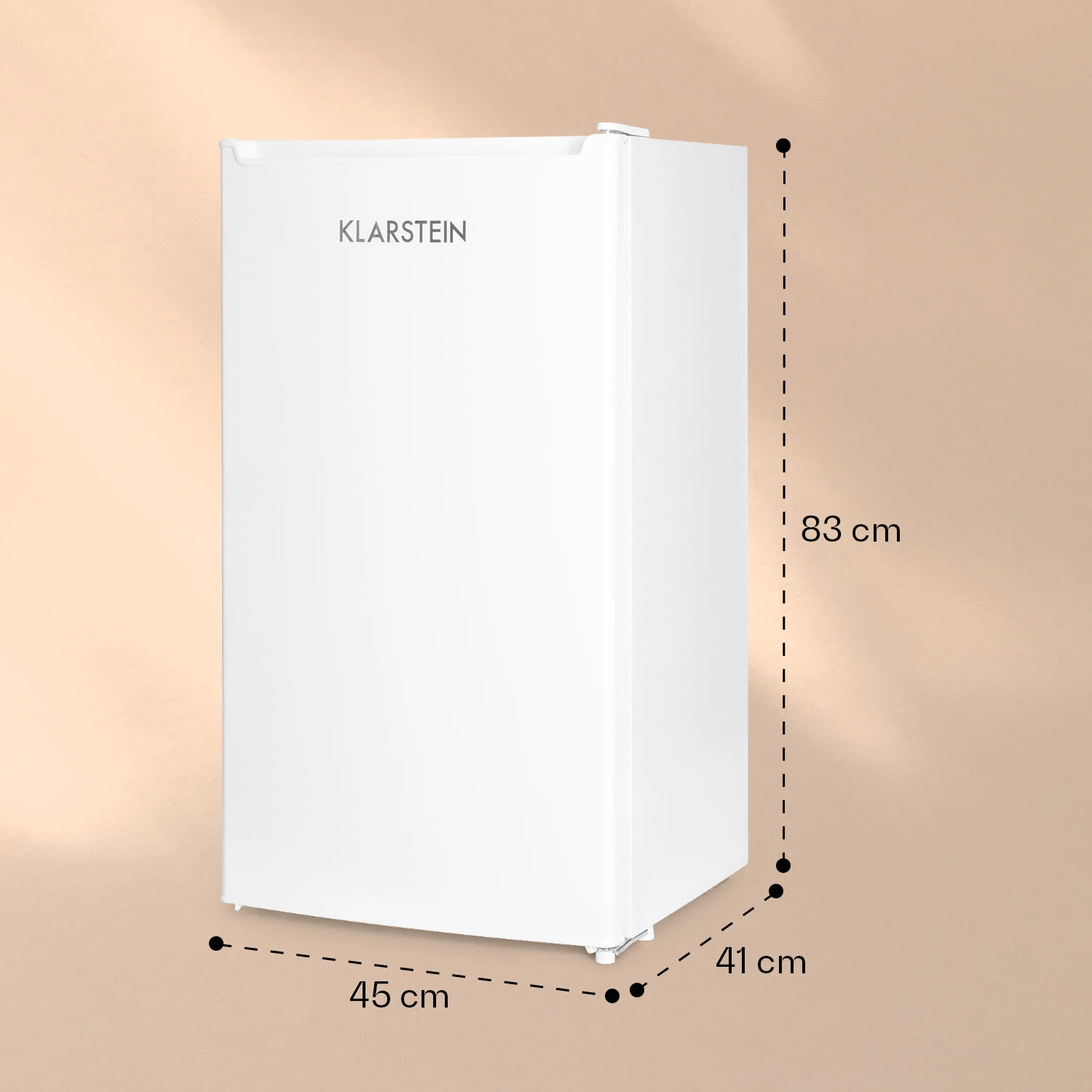 Spitzbergen 83 Kühlschrank 76 Liter plus 7-Liter-Gefrierfach 2 Böden Spitzbergen 83 Kühlschrank 76 Liter Plus 7-Liter-Gefrierfach 2 Böden -Klarstein Verkaufs 10035972 yy 0006 logo
