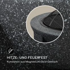 Troja Feuerschale Grill Ø 75 Cm Funkenfang Stahl Kunststein Feuerfest -Klarstein Verkaufs 10035976 de 0004 logo
