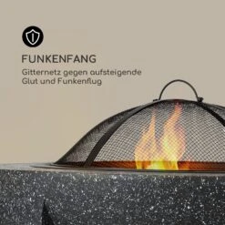 Troja Feuerschale Grill Ø 75 Cm Funkenfang Stahl Kunststein Feuerfest -Klarstein Verkaufs 10035976 de 0005 logo
