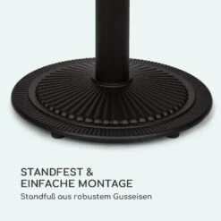 Patras Pearl Bistro-Tisch Jugendstil Marmor Ø 60 Cm H 75 Cm Gusseisern -Klarstein Verkaufs 10035977 de 0005 logo